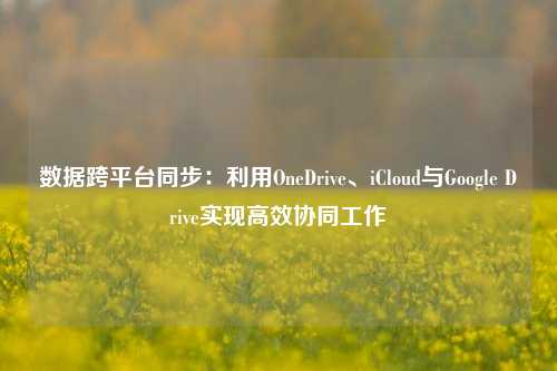 数据跨平台同步：利用OneDrive、iCloud与Google Drive实现高效协同工作