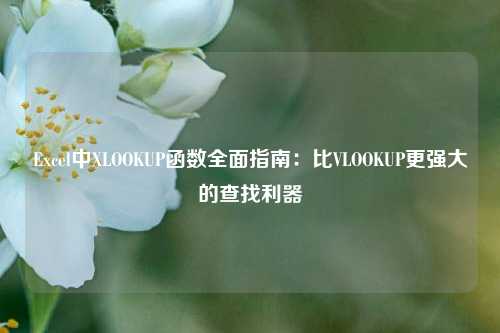 Excel中XLOOKUP函数全面指南:比VLOOKUP更强大的查找利器