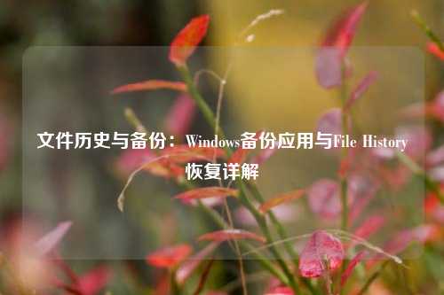 文件历史与备份：Windows备份应用与File History恢复详解
