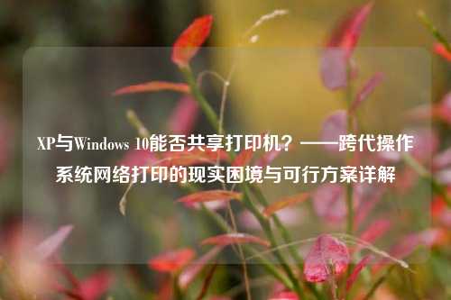 XP与Windows 10能否共享打印机?——跨代操作系统网络打印的现实困境与可行方案详解