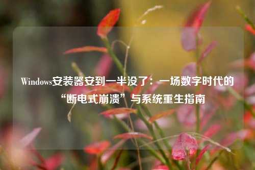 Windows安装器安到一半没了：一场数字时代的“断电式崩溃”与系统重生指南