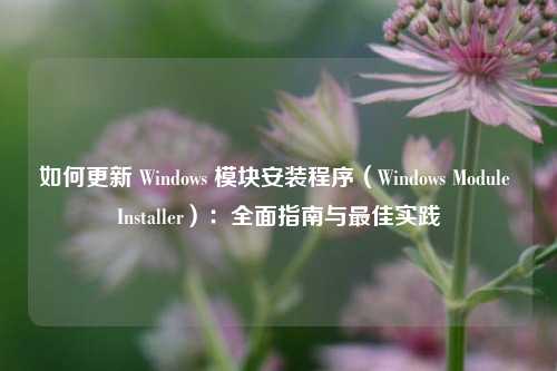 如何更新 Windows 模块安装程序(Windows Module Installer):全面指南与最佳实践