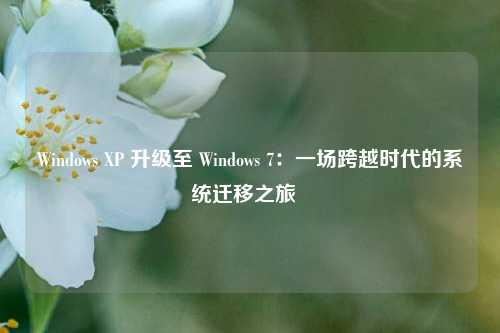 Windows XP 升级至 Windows 7:一场跨越时代的系统迁移之旅