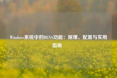Windows系统中的DLNA功能：原理、配置与实用指南  